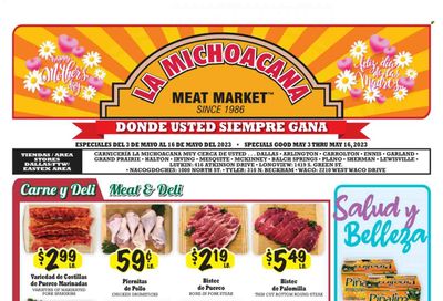 La Michoacana Meat Market (TX) Weekly Ad Flyer Specials May 3 to May 16, 2023