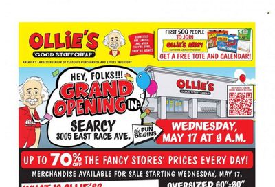 Ollie's Bargain Outlet (AR, KS) Weekly Ad Flyer Specials May 17 to May 23, 2023