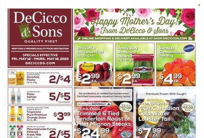 DeCicco & Sons (NY) Weekly Ad Flyer Specials May 12 to May 18, 2023