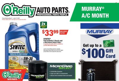 O'Reilly Auto Parts Weekly Ad Flyer Specials May 31 to June 27, 2023