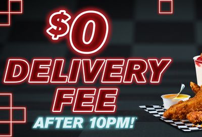 Get a $0 Delivery Fee When You Order Late Night Delivery with Uber Eats or DoorDash at Checkers and Rally’s After 10 PM Get a $0 Delivery Fee When You Order Late Night Delivery with Uber Eats or DoorDash at Checkers and Rally’s After 10 PM