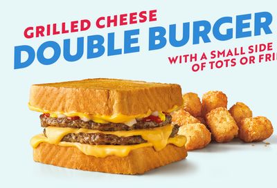 Enjoy a $3.99 Deal for a Grilled Cheese Double Burger and a Small Order of Tots or Fries at Sonic Drive-in