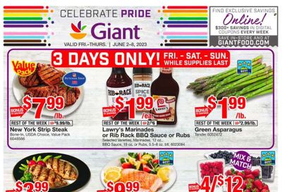 Giant Food (DE, MD, VA) Weekly Ad Flyer Specials June 2 to June 8, 2023