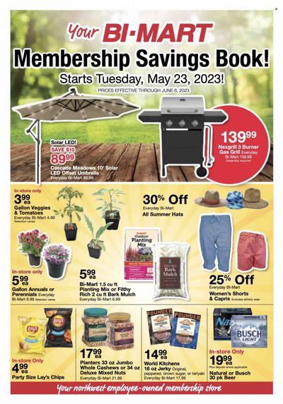Bi-Mart (ID, OR, WA) Weekly Ad Flyer Specials May 23 to June 6, 2023