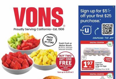 Vons (CA) Weekly Ad Flyer Specials June 7 to June 13, 2023
