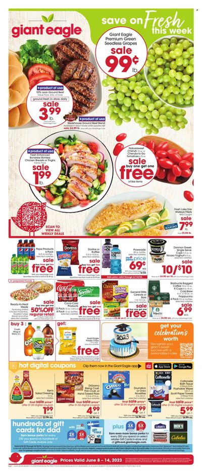 Giant Eagle (PA) Weekly Ad Flyer Specials June 8 to June 14, 2023