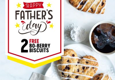 Get 2 Free Bo-Berry Biscuits with an In-app or Online Purchase at Bojangles Through to June 18