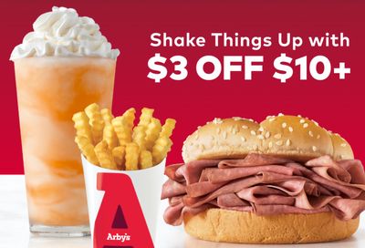 Rewards Members Can Get $3 Off their Next $10+ Online Pickup Order at Arby’s