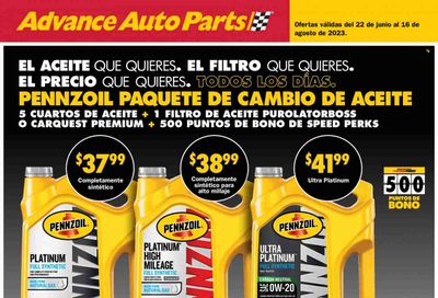 Advance Auto Parts Weekly Ad Flyer Specials June 22 to August 16, 2023