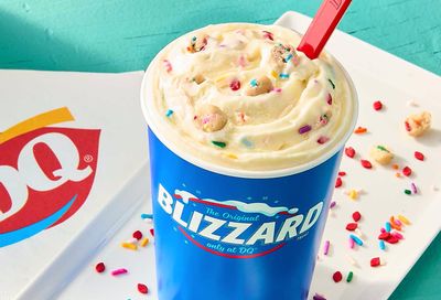 Cake Batter Cookie Dough Lands at Dairy Queen as July's Blizzard of the Month