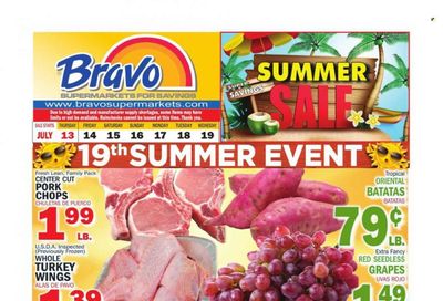 Bravo Supermarkets (CT, FL, MA, NJ, NY, PA) Weekly Ad Flyer Specials July 13 to July 19, 2023