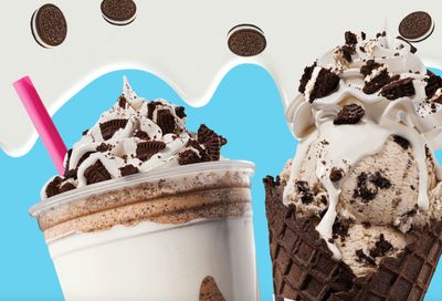 Baskin-Robbins Debuts their Oreo Mega Stuf Cappuccino Blast and Oreo Mega Stuf Cone