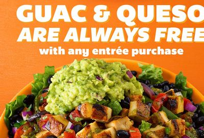 Enjoy Free Guacamole and Queso at QDOBA Mexican Eats with an Entree Purchase