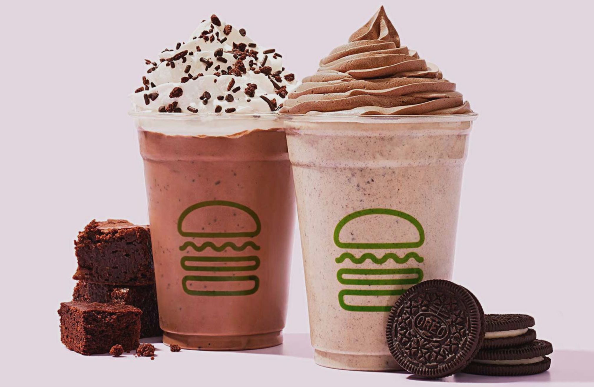 Get the New Triple Chocolate Brownie Shake and Oreo Cookie Funnel Cake Shake at Shake Shack