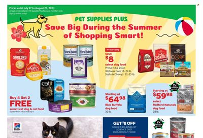 Pet Supplies Plus Weekly Ad Flyer Specials July 27 to August 23, 2023