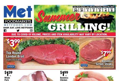 Met Foodmarkets Weekly Ad Flyer Specials July 30 to August 5, 2023
