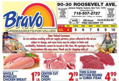 Bravo Supermarkets (CT, FL, MA, NJ, NY, PA) Weekly Ad Flyer Specials August 4 to August 10, 2023