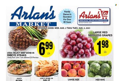 Arlan's Market (TX) Weekly Ad Flyer Specials August 2 to August 8, 2023