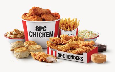 Save with the KFC 8 Piece Chicken and 8 Tenders Fill Up Meal at Kentucky Fried Chicken: A Digital Exclusive