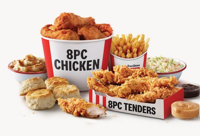 Save with the KFC 8 Piece Chicken and 8 Tenders Fill Up Meal at Kentucky Fried Chicken: A Digital Exclusive