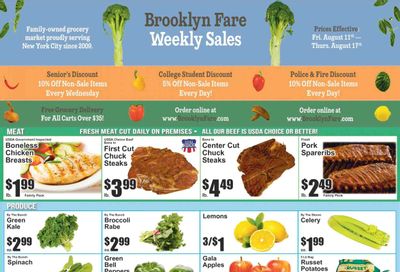Brooklyn Fare (NY) Weekly Ad Flyer Specials August 11 to August 17, 2023