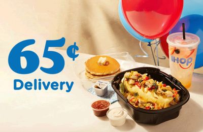 Enjoy a 65¢ Delivery Fee at IHOP with In-app and Online Delivery Orders Through to August 27