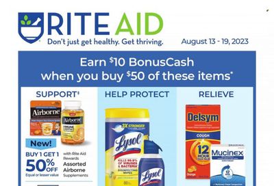 RITE AID Weekly Ad Flyer Specials August 13 to August 19, 2023
