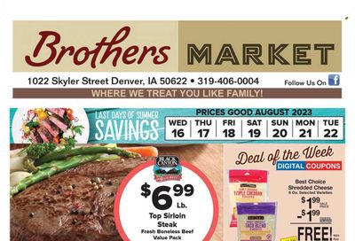 Brothers Market (IA, KS, MO) Weekly Ad Flyer Specials August 16 to August 22, 2023