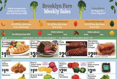 Brooklyn Fare (NY) Weekly Ad Flyer Specials August 18 to August 24, 2023