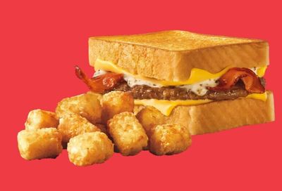 For Only $3.99 You Can Get a Bacon Peppercorn Ranch Grilled Cheese Burger and Small Tots or Fries at Sonic Drive-in