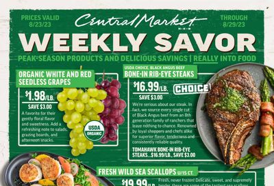 Central Market (TX) Weekly Ad Flyer Specials August 23 to August 29, 2023