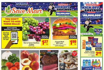 Save Mart (CA, NV) Weekly Ad Flyer Specials August 23 to August 29, 2023