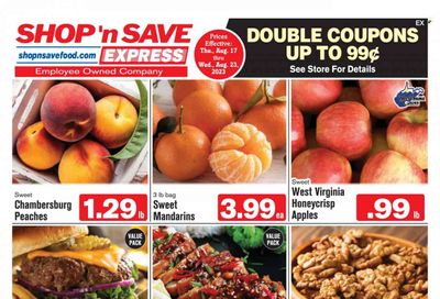 Shop ‘n Save Express (MD, PA, WV) Weekly Ad Flyer Specials August 17 to August 23, 2023