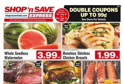 Shop ‘n Save Express (MD, PA, WV) Weekly Ad Flyer Specials August 24 to August 30, 2023