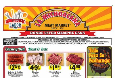 La Michoacana Meat Market (TX) Weekly Ad Flyer Specials August 23 to September 5, 2023
