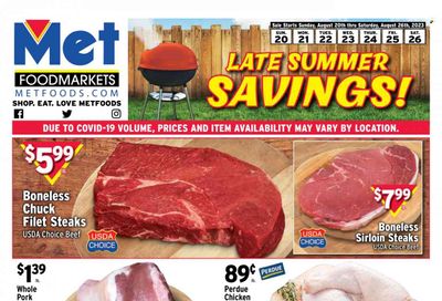 Met Foodmarkets Weekly Ad Flyer Specials August 20 to August 26, 2023