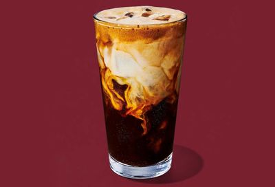 The Brand New Iced Apple Crisp Oatmilk Shaken Espresso is Now at Starbucks