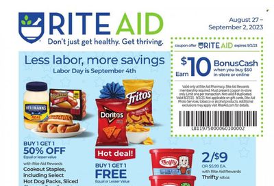 RITE AID Weekly Ad Flyer Specials August 27 to September 2, 2023