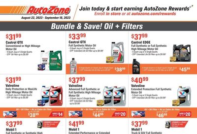 Autozone Weekly Ad Flyer Specials August 22 to September 18, 2023