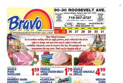 Bravo Supermarkets (CT, FL, MA, NJ, NY, PA) Weekly Ad Flyer Specials August 25 to August 31, 2023