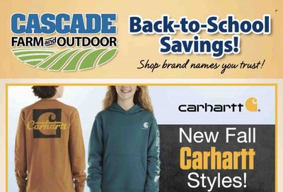 Cascade Farm And Outdoor (OR, WA) Weekly Ad Flyer Specials August 23 to August 29, 2023