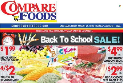 Compare Foods (CT, MD, NC, NJ, NY, RI) Weekly Ad Flyer Specials August 25 to August 31, 2023