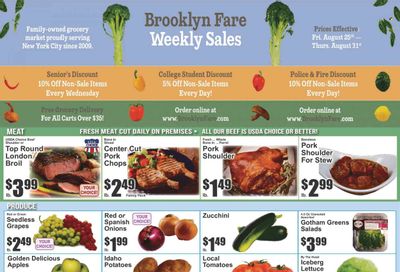 Brooklyn Fare (NY) Weekly Ad Flyer Specials August 25 to August 31, 2023