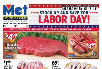 Met Foodmarkets Weekly Ad Flyer Specials August 27 to September 2, 2023