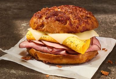 Panera Bread Rolls Out their New Ham, Egg & Cheese on a Cinnamon Crunch Bagel