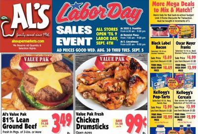 Al's Supermarket (IN) Weekly Ad Flyer Specials August 30 to September 5, 2023