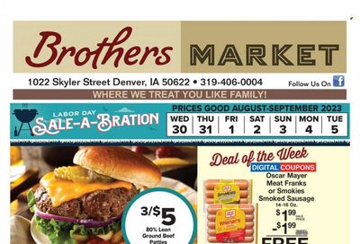 Brothers Market (IA, KS, MO) Weekly Ad Flyer Specials August 30 to September 5, 2023