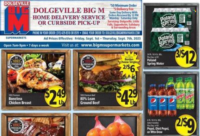 Big M (NY, PA) Weekly Ad Flyer Specials September 1 to September 7, 2023