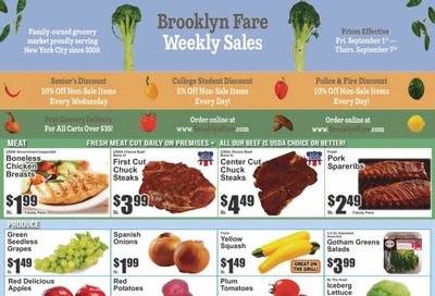 Brooklyn Fare (NY) Weekly Ad Flyer Specials September 1 to September 7, 2023