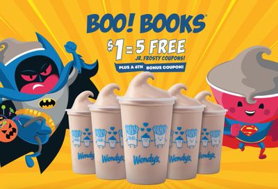 $1 Boo! Books with 5 Free Jr. Frosty Coupons are Back at Wendy’s Through to Halloween 2023